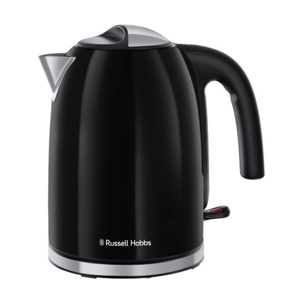 Russell Hobbs Colours Plus Kettle 360 Base Quiet Operation 1.7L Black