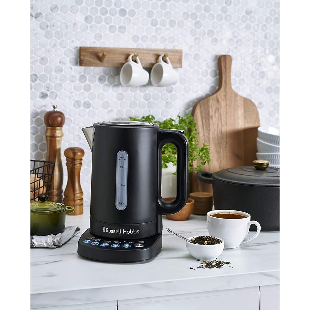 Russell Hobbs RHK510BLK Electric Addison 1.7L Digital Kettle Stainless Steel-Matte Black — image 4