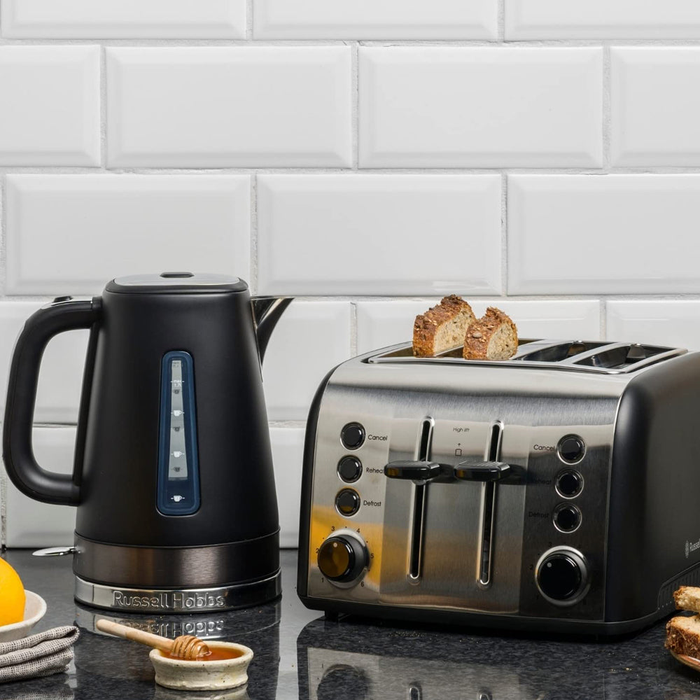 Russell Hobbs Brooklyn Black 4 Slice Toaster & Kettle Combo — image 5