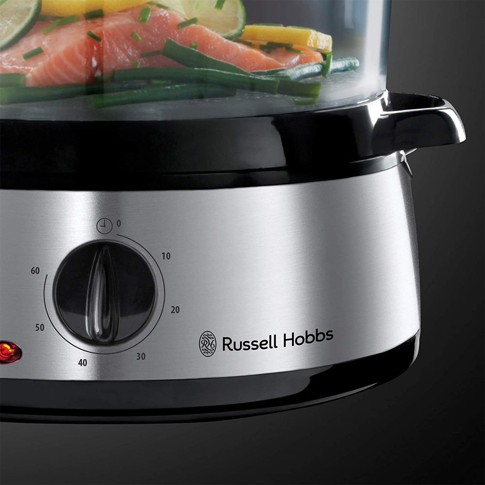 Russell Hobbs RHSTM3 Electric Cook@Home 9L Food Steamer SS 3-Tier Basket Cooker — image 5