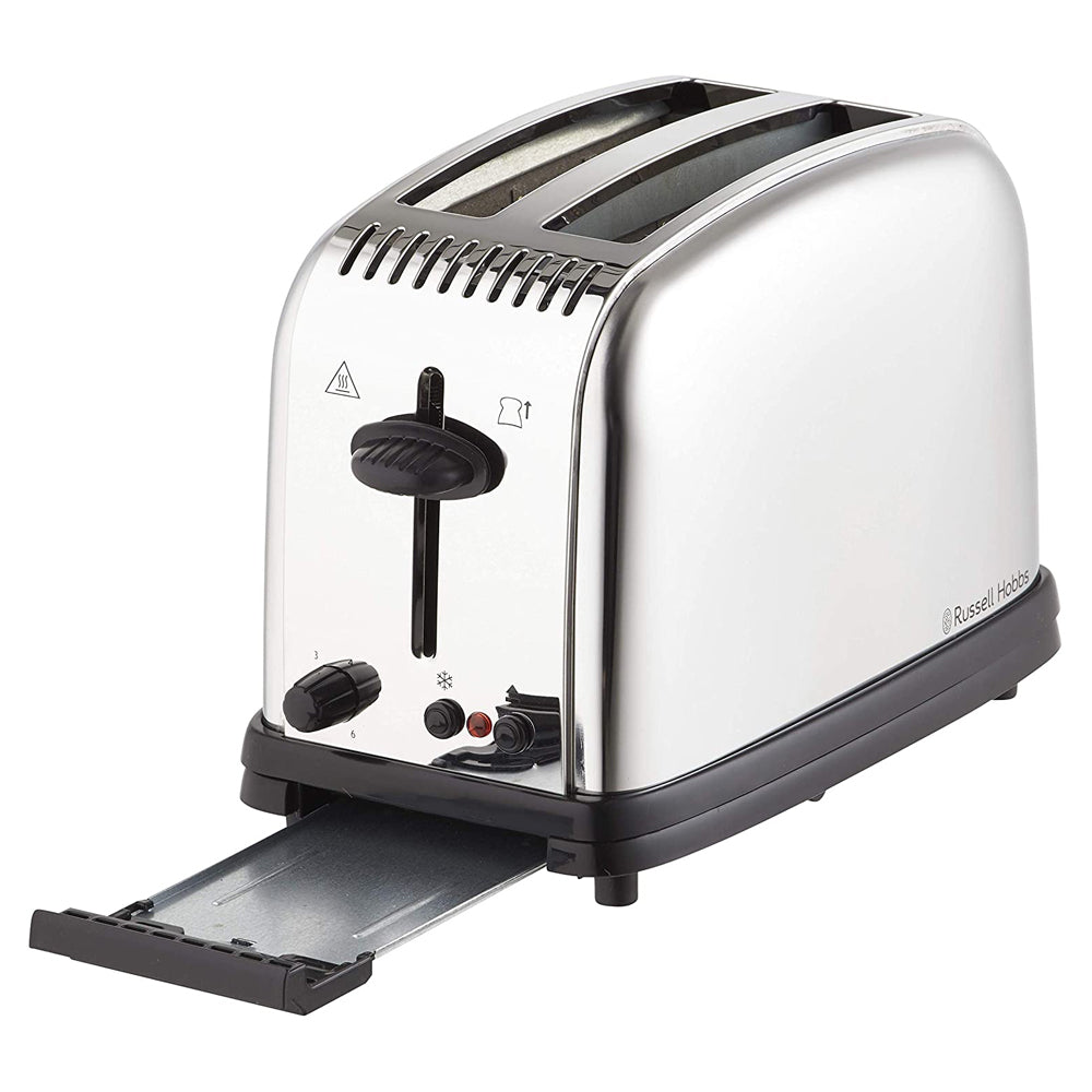 Russell Hobbs RHT12BRU Classic 2 Slice Toaster 1670W Brushed Stainless Steel — image 2