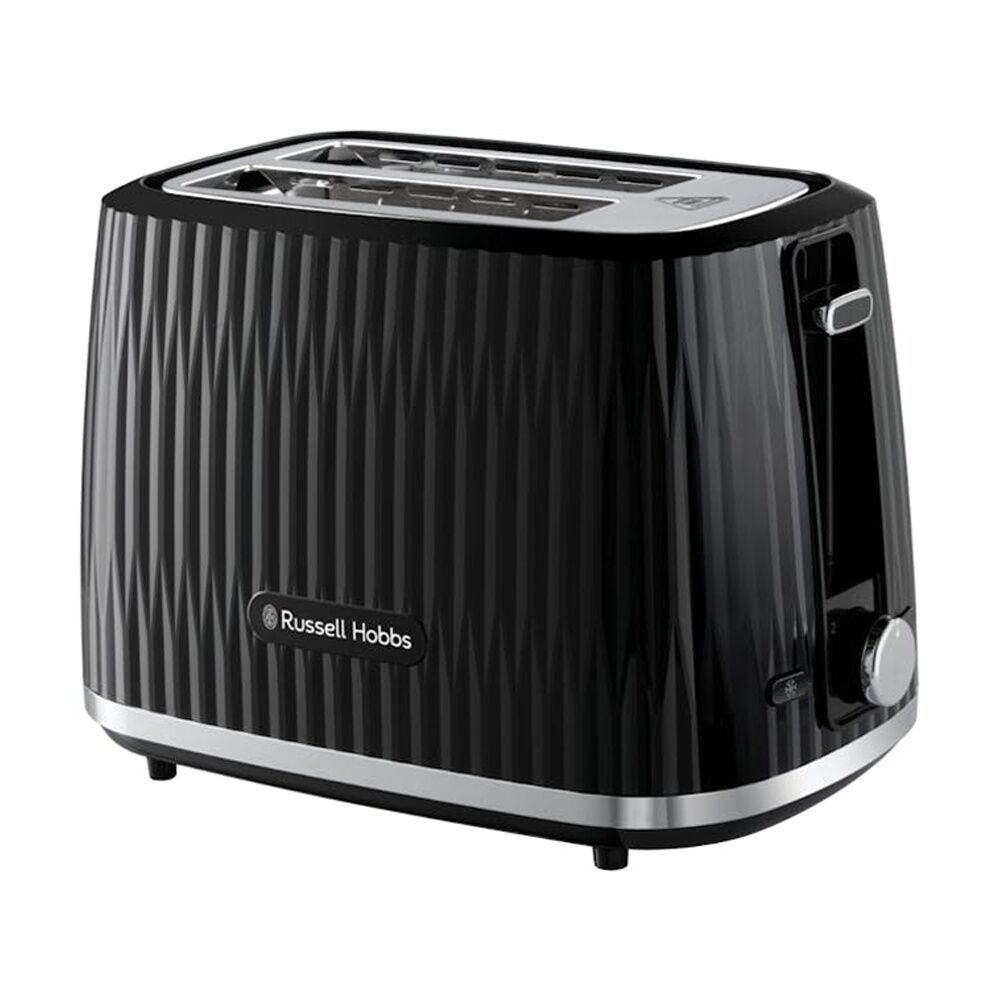 Russell Hobbs Eden 2 Slice Toaster Defrost Setting Bread 800W Black