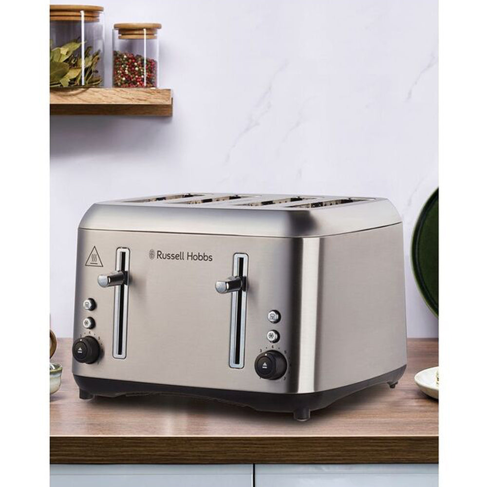 Russell Hobbs RHT514BRU Addison 4 Slice Toaster 1670W Brushed Stainless Steel — image 3