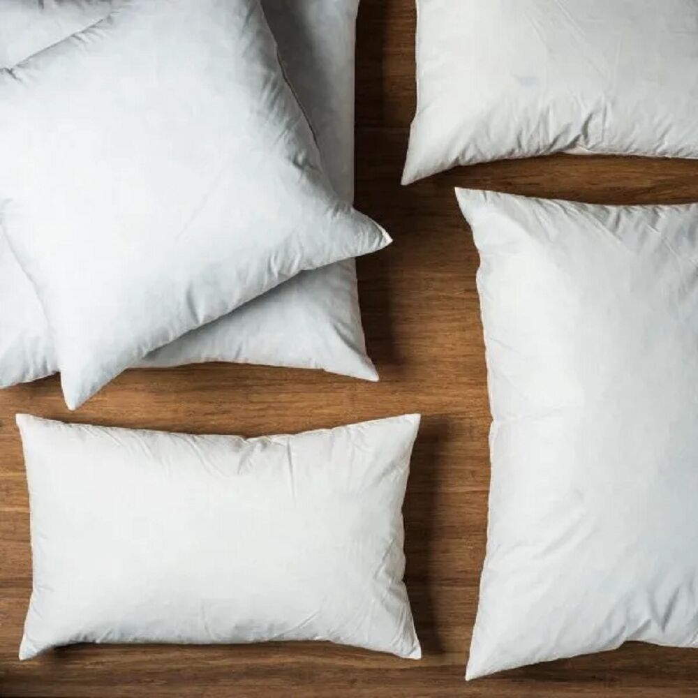 Belle Duck Feather Throw Pillow Cushion Insert Pad Stuffer 30x60cm Square White — image 2