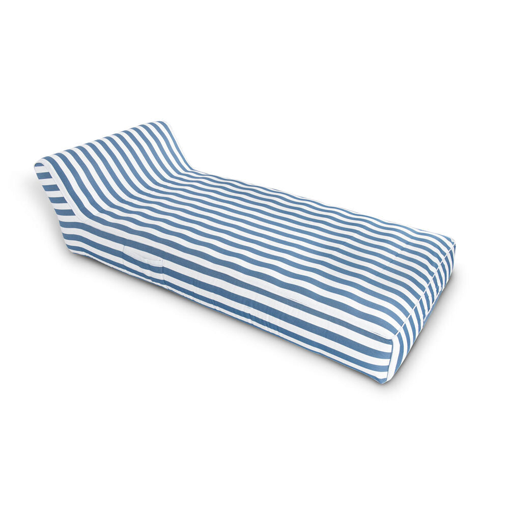 Spire 190x83x22cm Paradisus Inflatable Pool/Beach Lounger Durable Fabric — Blue