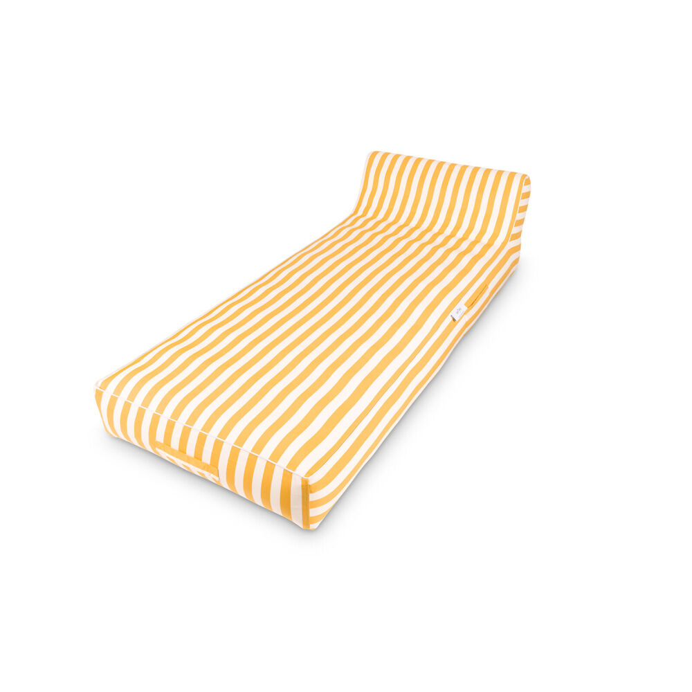 Spire 190x83x22cm Paradisus Inflatable Pool/Beach Lounger Durable Fabric — Yellow