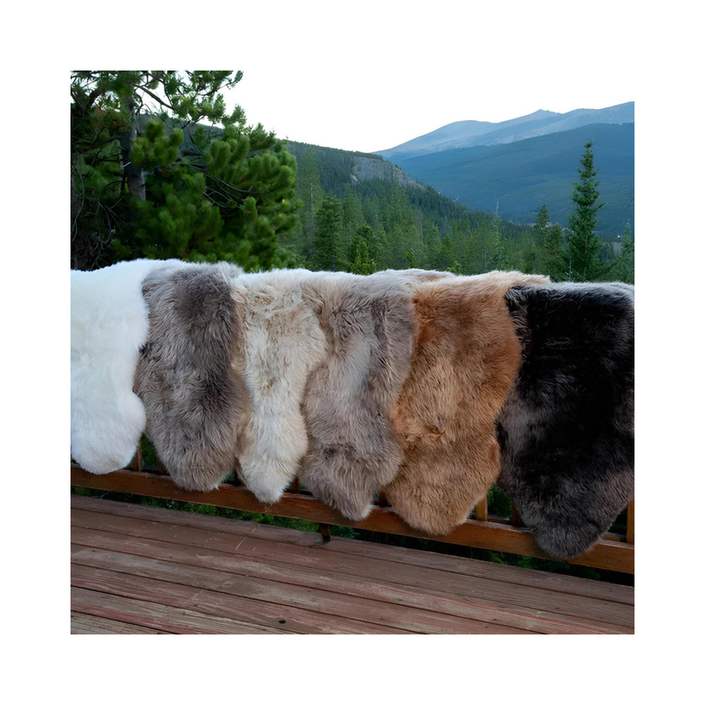Huxford Grove The Gulgong Sheepskin Rug Floor Mat Home Decor 105x60cm Ivory — image 2