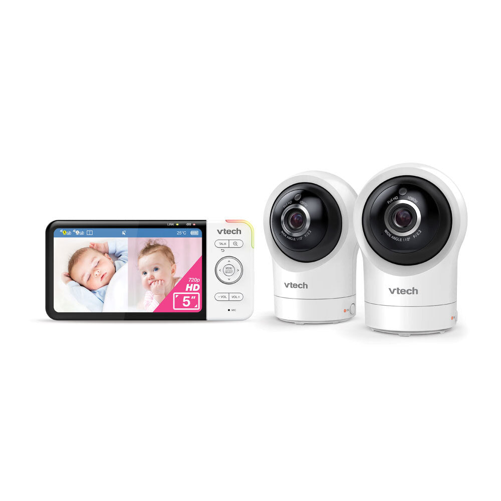 Vtech 2-Camera 5 Inch HD Pan & Tilt Video Baby Monitor w/ Remote Access 720p