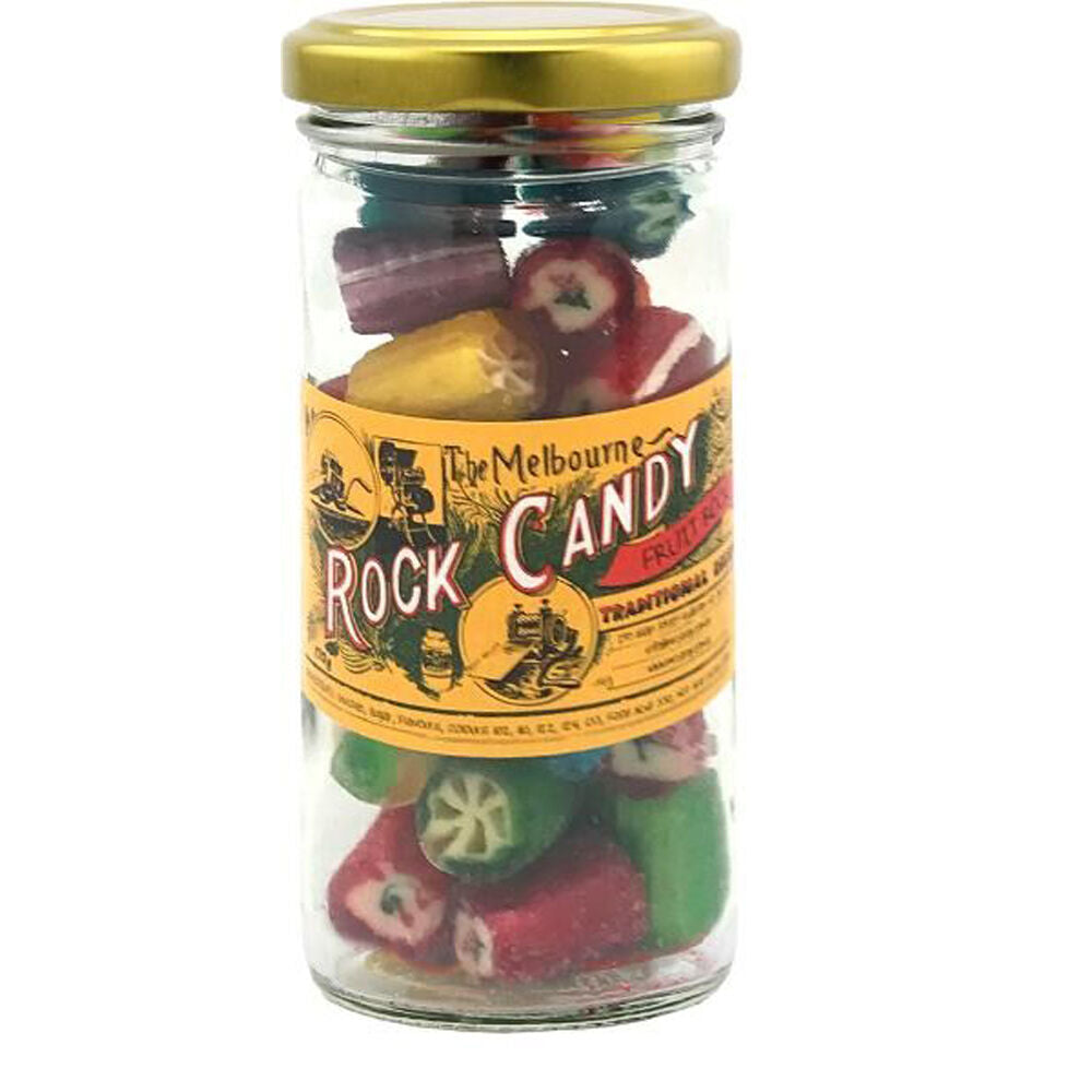 Melbourne Rock Candy Melbourne Fruit Rocks Rock Candy Sweet Confectionery Lollies 170g Handmade
