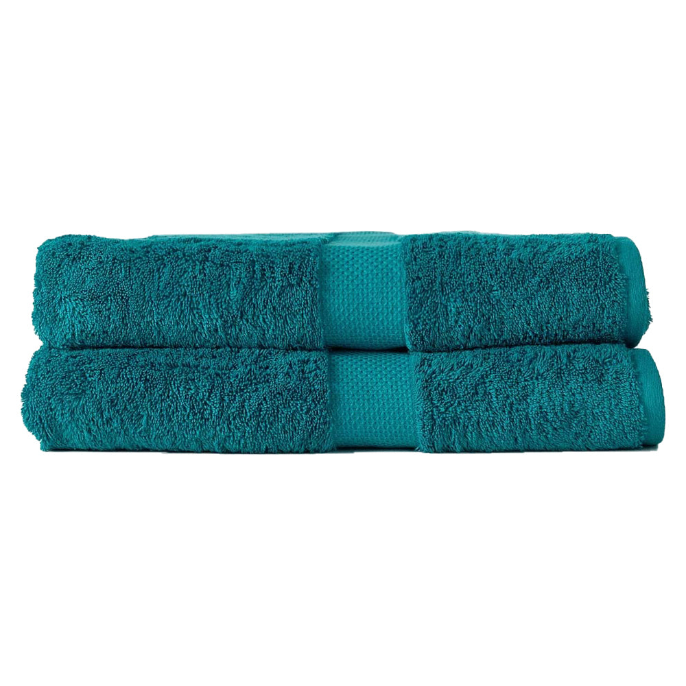Canningvale Royal Splendour Bath Sheet Set Oceano Teal Home/Bathroom Decor (2 Pieces)