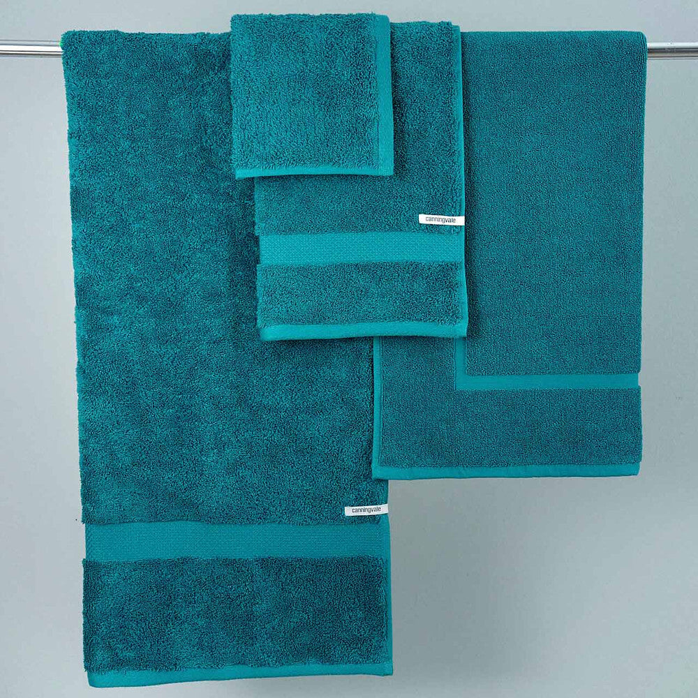 Canningvale Royal Splendour Bathroom Towel Set Luxury Home Decor Oceano Teal (6 Pieces) — image 3