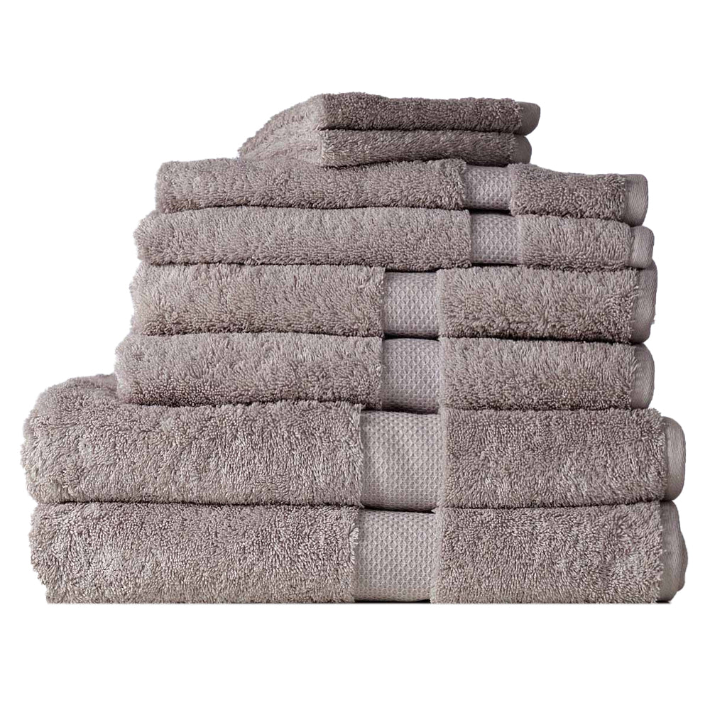 Canningvale Royal Splendour Home Decor Bathroom Bath Towel Set Storm Grey (8 Pieces)