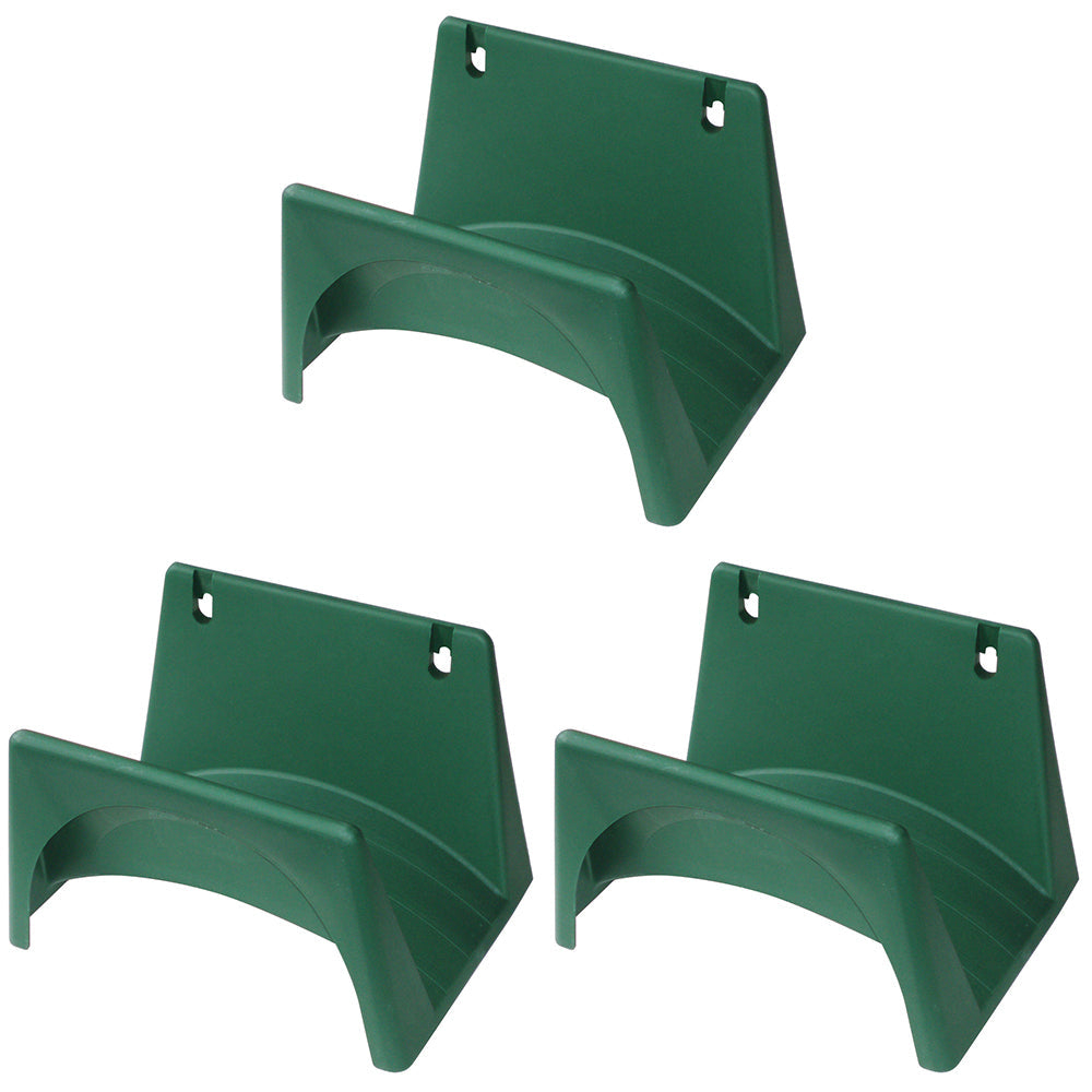 Homeleisure Reko Home/Garden Hose Plastic Rack Holder/Organiser Small Green (3 Pack)