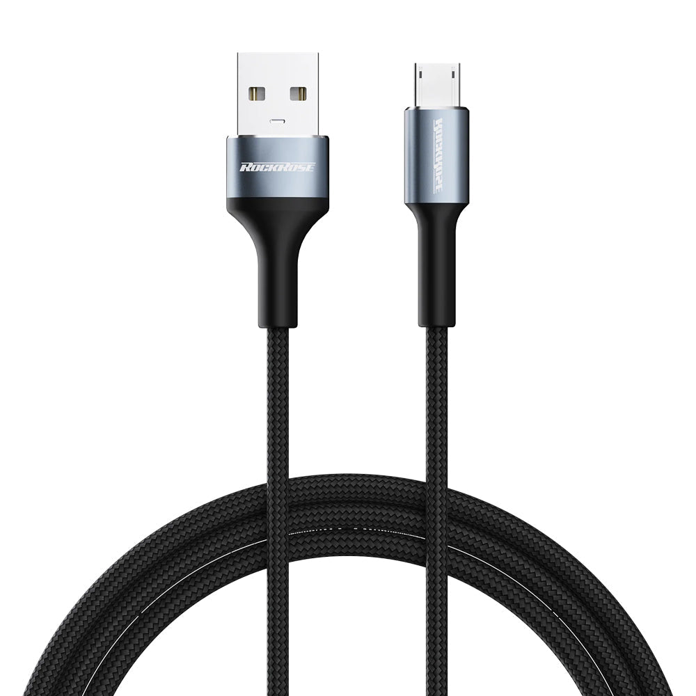 Rockrose Aspire AM 2.4A USB to Micro USB Phone/PC Data Sync/Charging Cable 1m — image 2