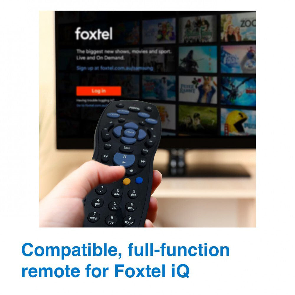 Laser Code-Free Replacement Spare Remote Battery Operated For Foxtel iQ Black — image 2