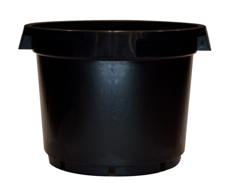 Homeleisure Reko Pot Planter W/Handle 510mm Black Decorative Garden Decor (3 Pack)