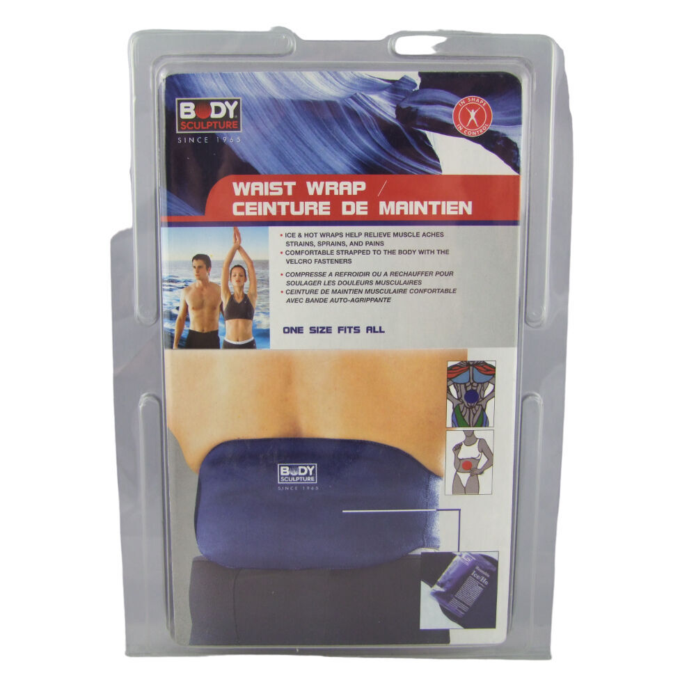 Body Sculpture Waist Support Wrap Protector Hot/Cold Therapy Neoprene (2 Pack) — image 2