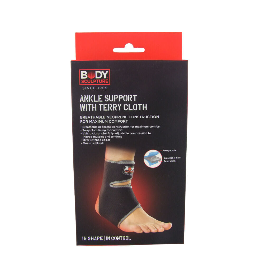 Body Sculpture Breathable Ankle Support Wrap Compression Protector Neoprene (2 Pack) — image 2
