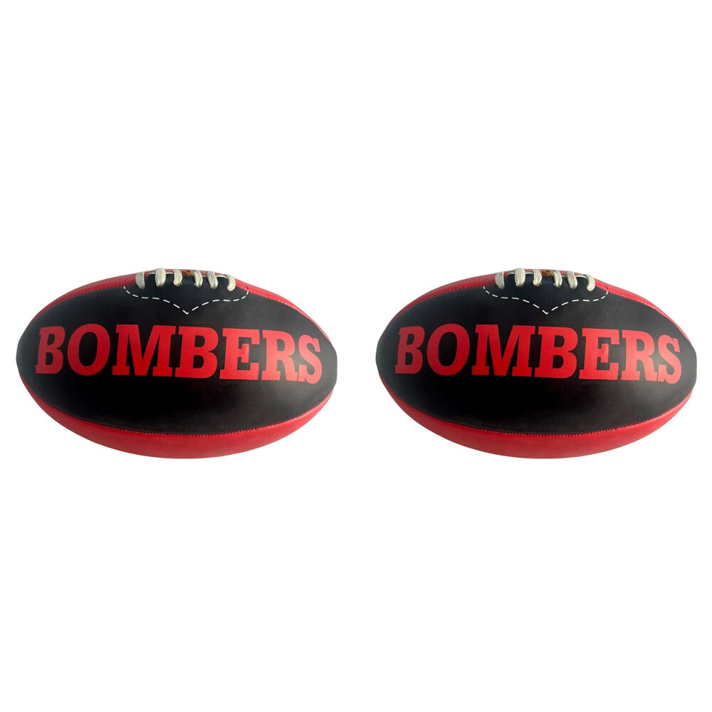 Regent 12in Midi Footbal Essendon Bombers Soft Touch Indoor/Outdoor Game (2 Pack)