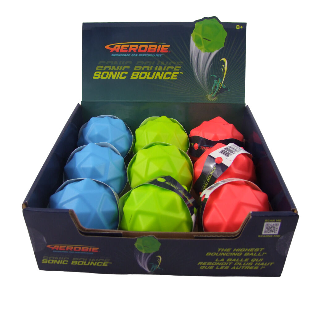 Aerobie Sonic Bounce Ball Outdoor Play Games Kids & Family Toys Green — image 3