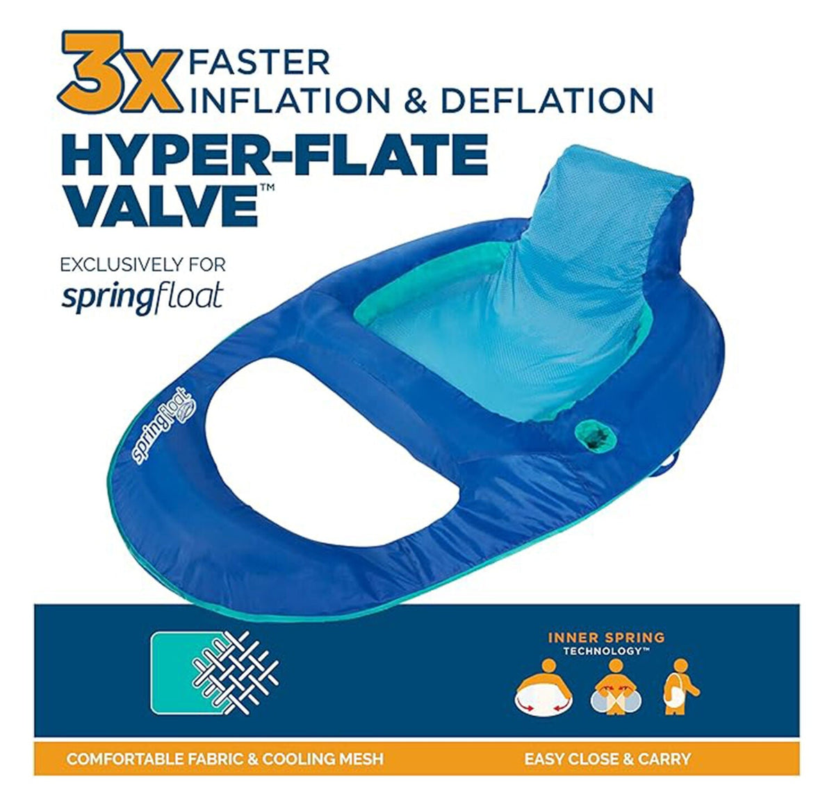 Swimways Spring Float Recliner Inflatable Swimming Pool Lounger Assorted — image 6