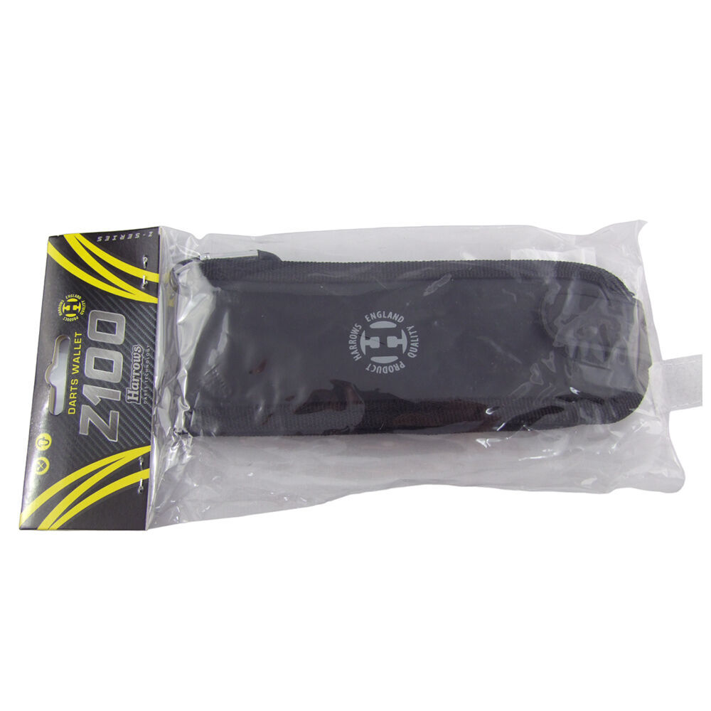 Harrows Z100 Darts Wallet Case Secure Storage Pocket 17x6.5cm Black (2 Pack) — image 3