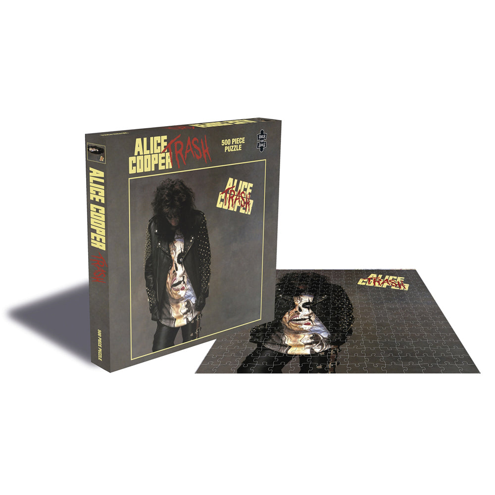 Rock Saws Alice Cooper Trash Jigsaw Puzzle Adult Play Game Toy 39x39cm (500 Pieces)