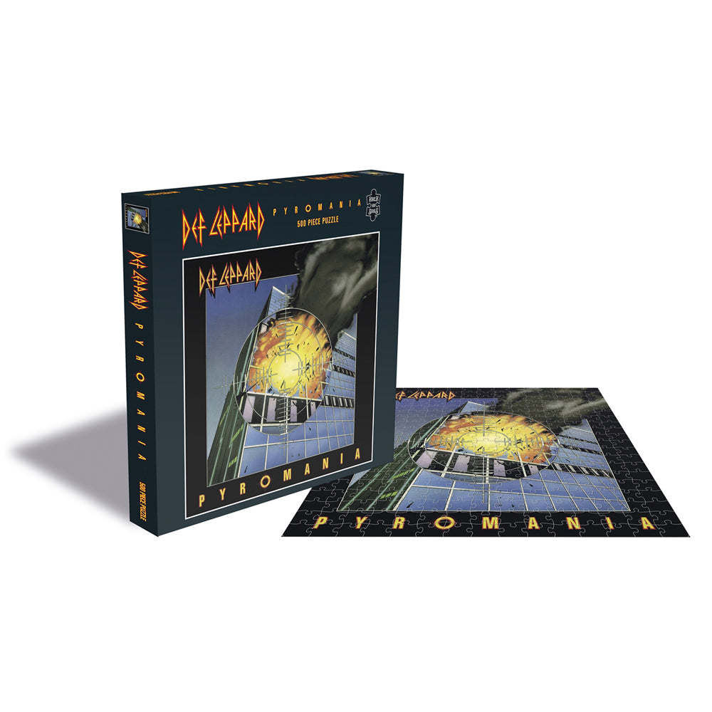 Rock Saws Def Leppard Pyromania Jigsaw Puzzle Adult Play Game Toy 39x39cm (500 Pieces)