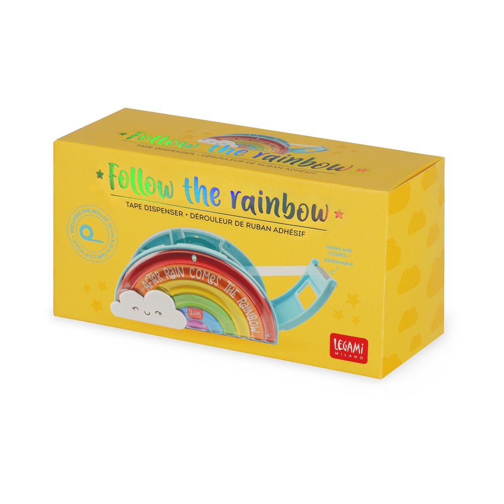 Legami Follow The Rainbow Tape Dispenser w/ 22mm Adhesive Roll School Holder — image 4