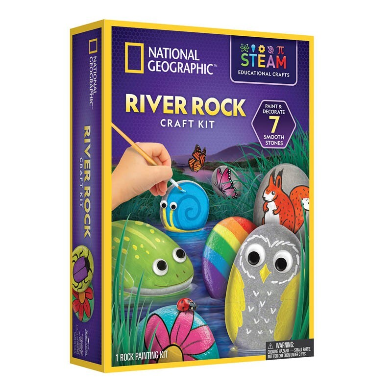 National Geographic River Rock Craft Kit Kids Activity/Educational Fun Toy 8+
