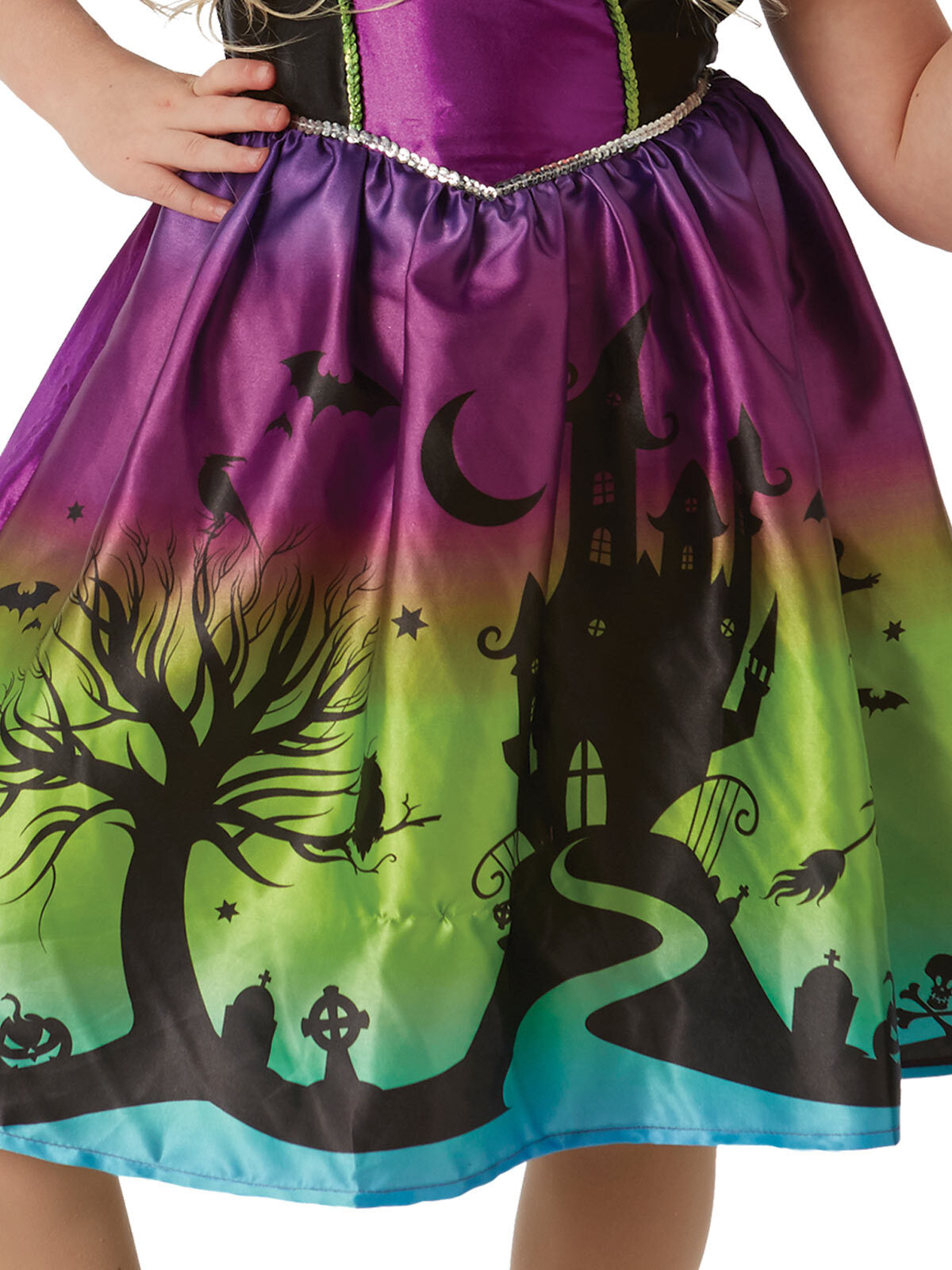 Rubies Ombre Witch Spooky Girls Fancy Dress Up Party Costume Set Size 9-10 YRS — image 3