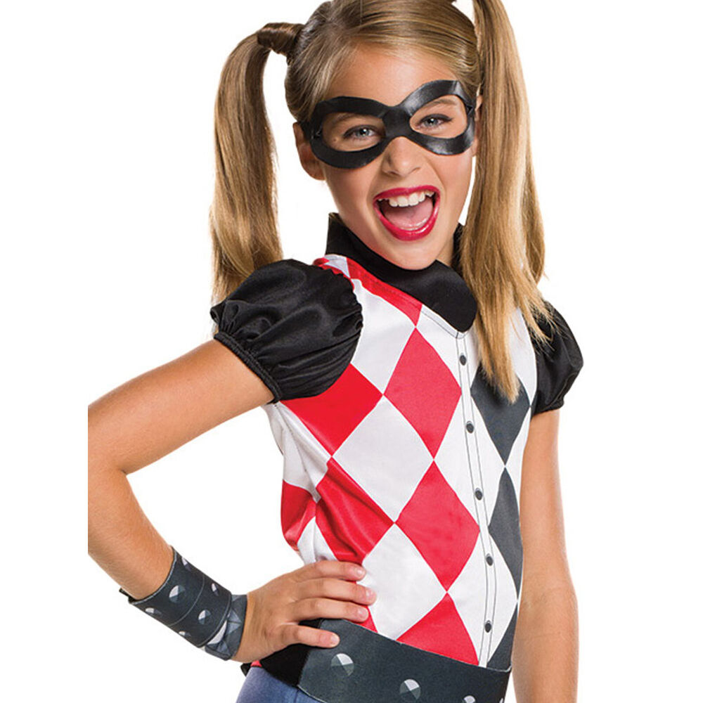 DC Comics Harley Quinn Dcshg Kids Classic Dress Up Halloween Party Costume 6-8y — image 2