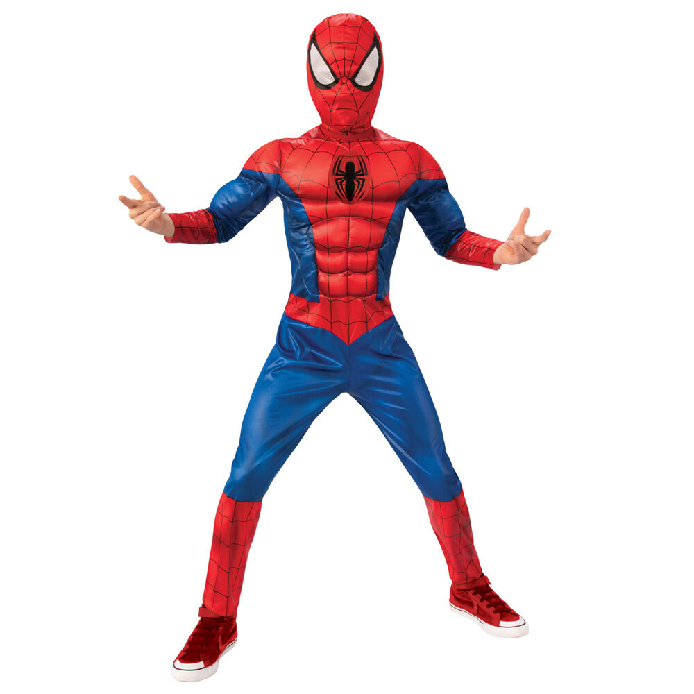 Marvel Spider-Man Deluxe Lenticular Boys Fancy Dress Up Costume Size 6-8 YRS