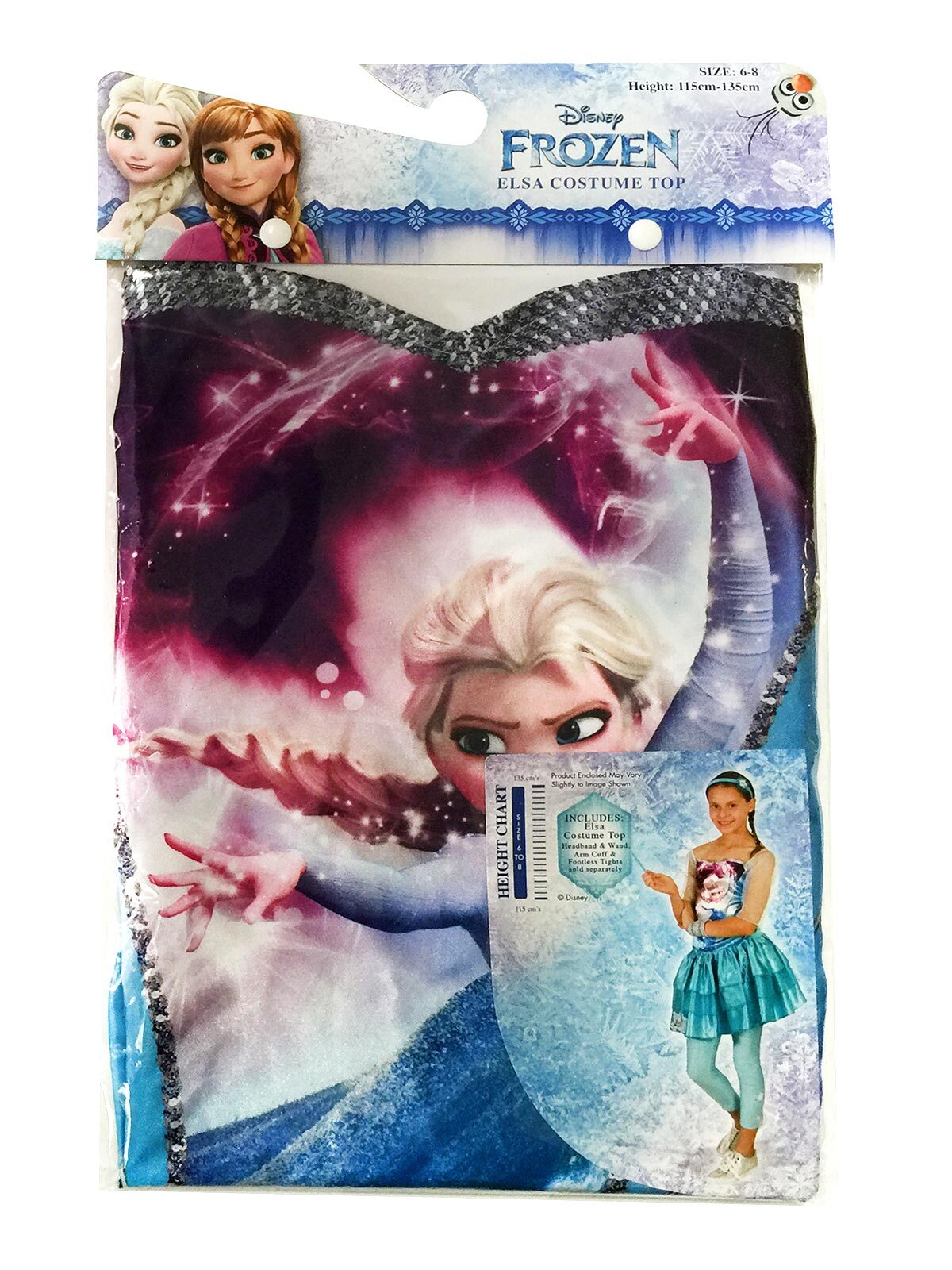 Rubies Disney Elsa Princess Frozen Kids/Girls Top Dress Up Party Costume 6+ (2 Pack) — image 4