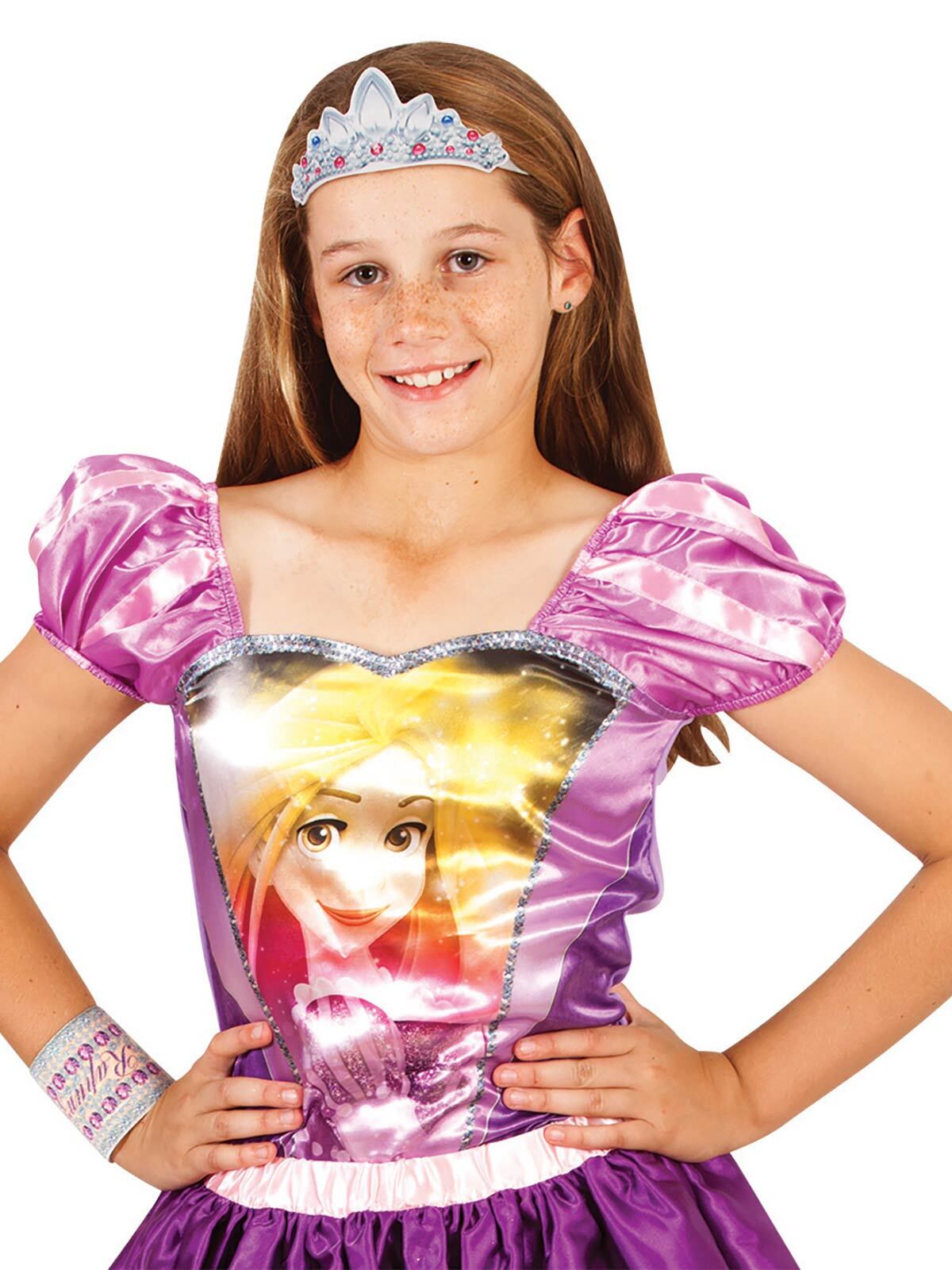 Disney Rapunzel Princess Kids/Girl Top Dress Up Halloween Party Costume Size 6+