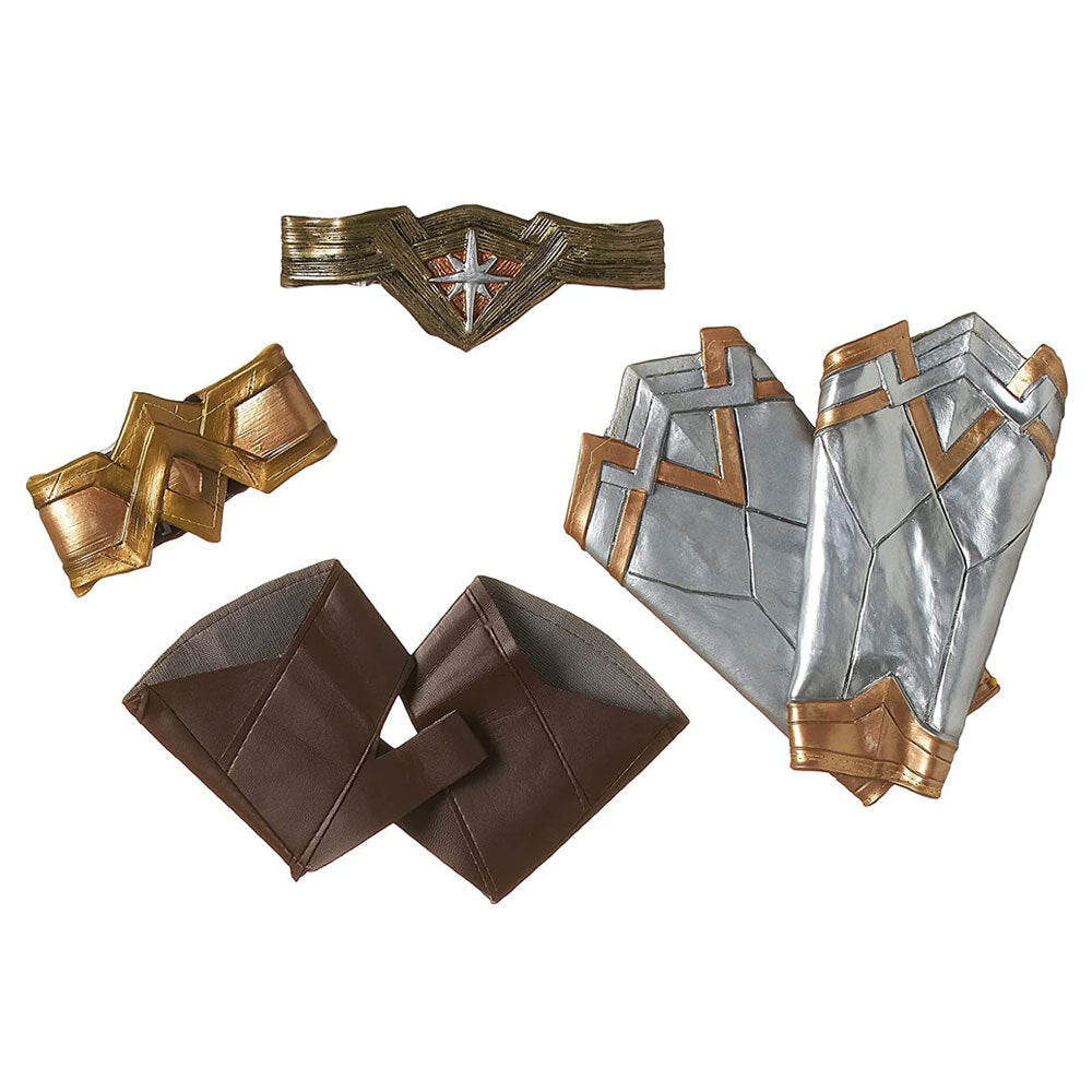 DC Comics Wonder Woman Deluxe Accessory Set Gauntlets/Tiara Glovelets Adult — image 2