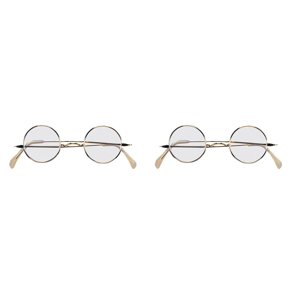 Rubies Round Santa Metal Glasses Christmas Dress-up Costume Eyewear Accessory (2 Pack)