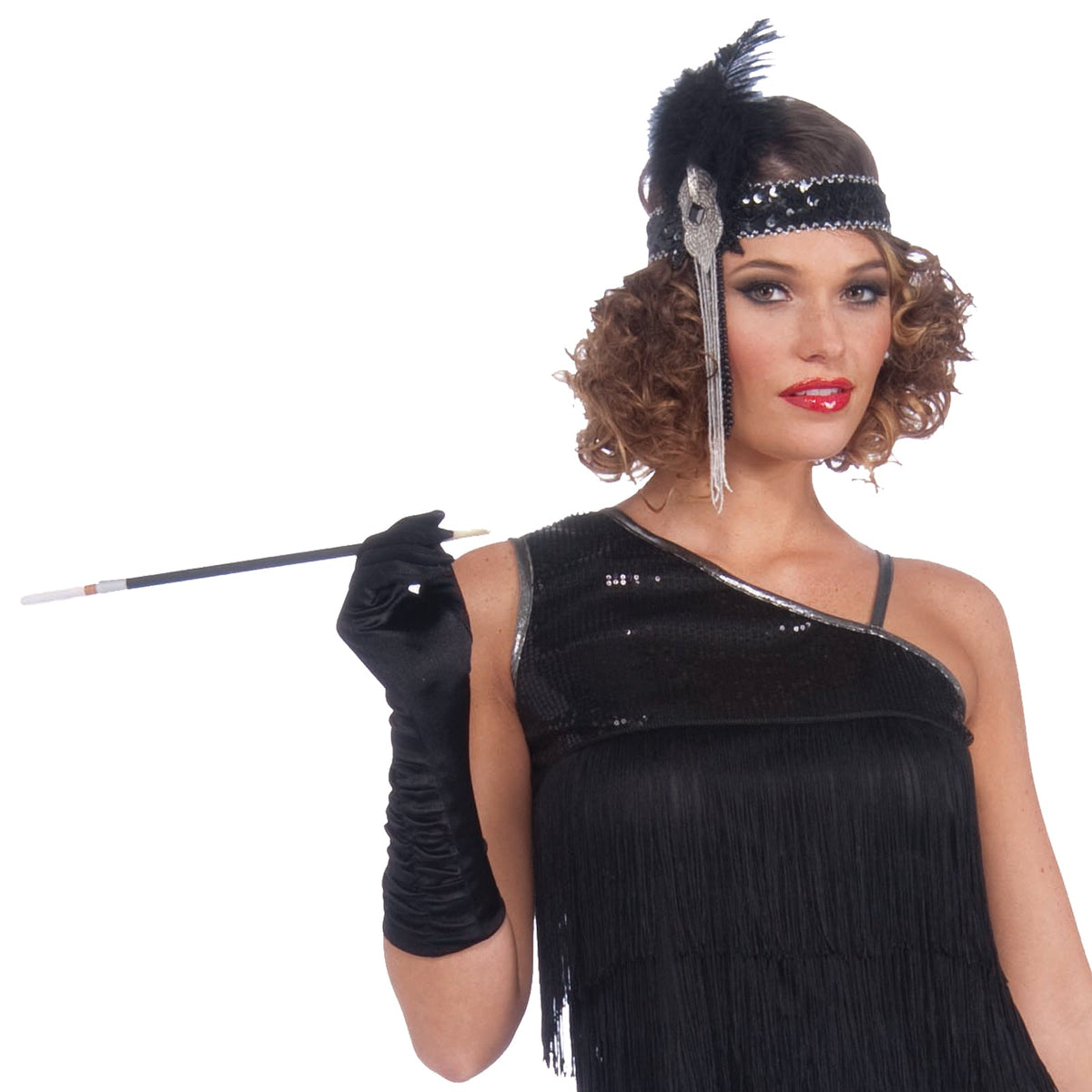 Rubies Flapper 1920s Costume Party/Dress Up Accessory Pretend Black Cigarette Holder — image 2
