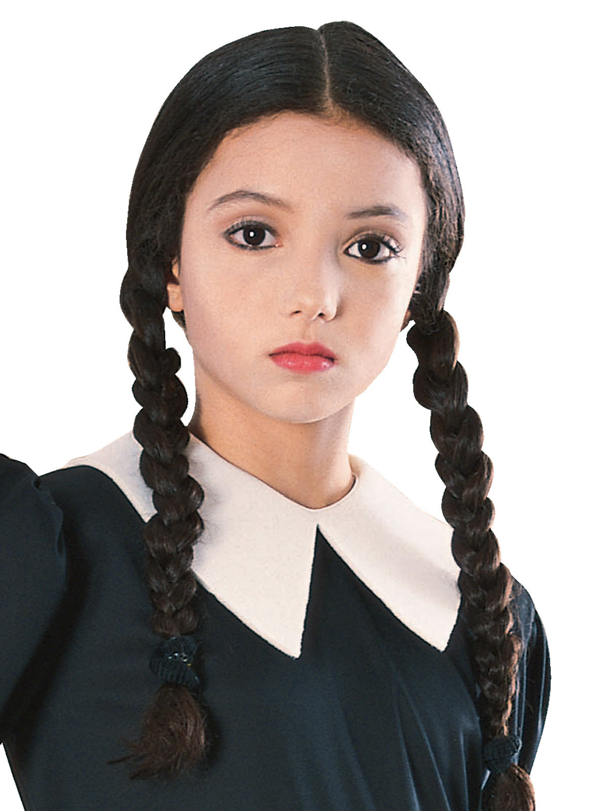 Rubies Wednesday Addams Child Wig 7458 Kids Halloween Party Costume Accessory — image 2