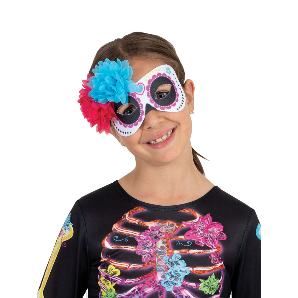 Rubies Skeleton Halloween Girl Neon Girls Fancy Dress Up Costume Size 9-10 YRS — image 2
