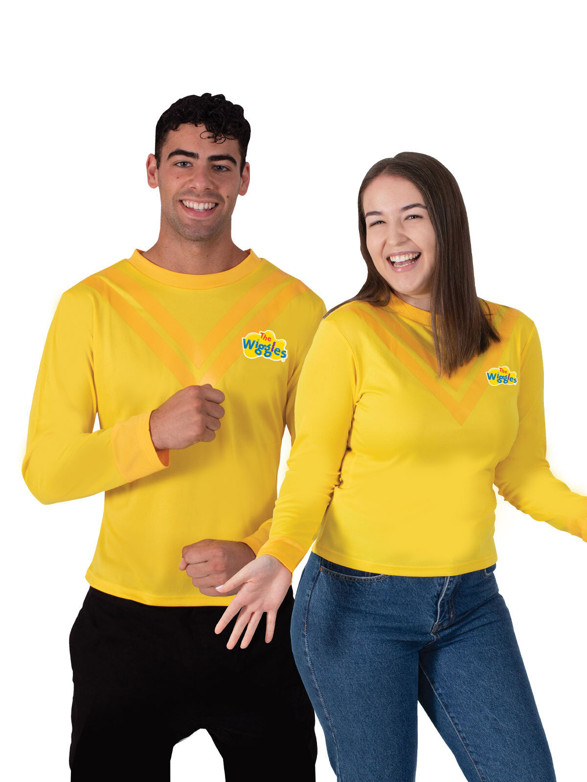 Rubies Yellow Wiggle Unisex Adults Top Dress Up Halloween Party Costume Size XL