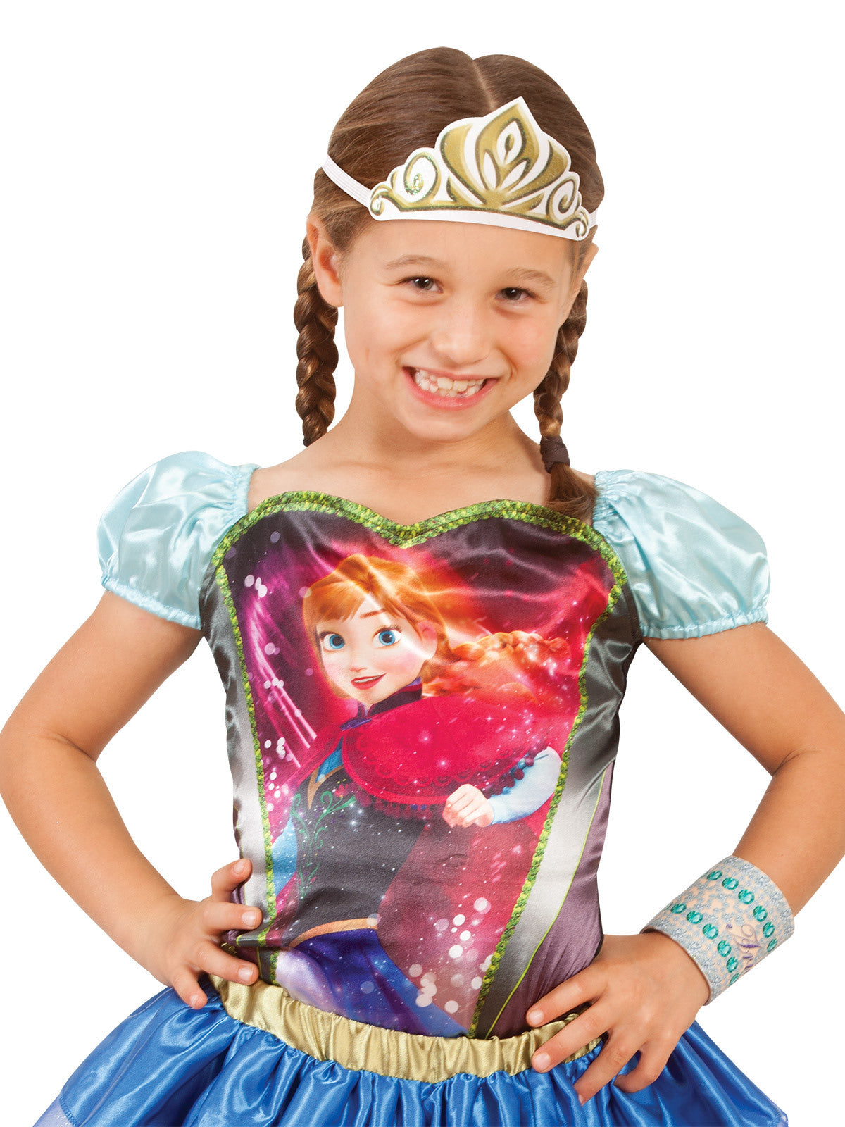 Disney Anna Princess Top Kids/Girls Dress Up Halloween Party Costume Size 3+