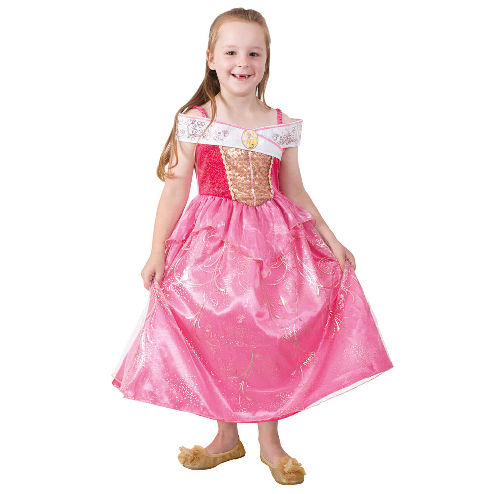 Disney Sleeping Beauty Ultimate Princess Girls Dress Up Costume Size 6-8 Yrs