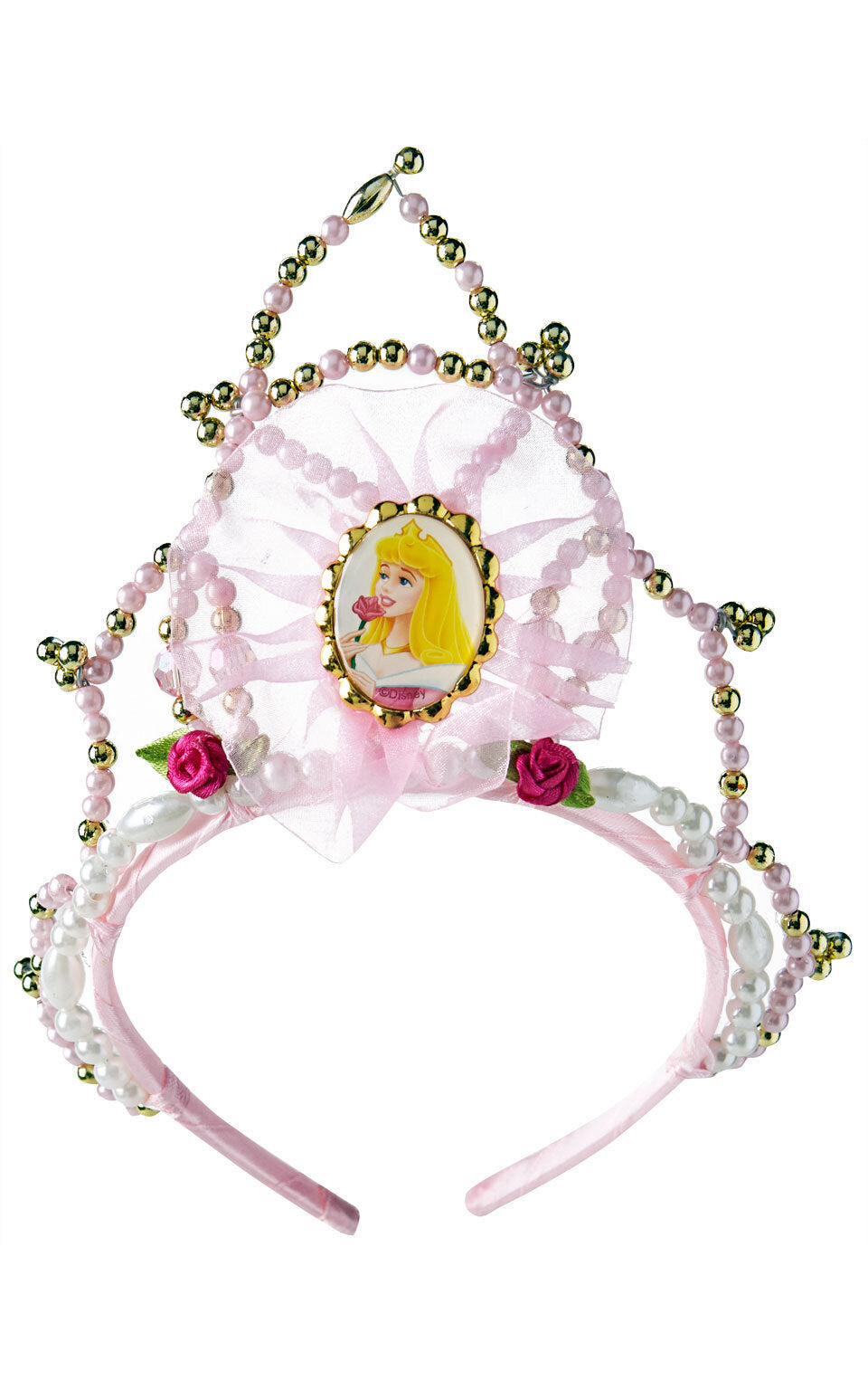 Disney Princess Girls Sleeping Beauty Beaded Tiara/Crown Costume Accessory (2 Pack) — image 2