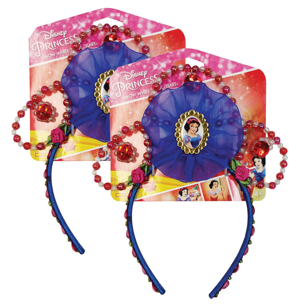 Disney Princess Snow White Beaded Tiara/Crown Costume Kids/Girls Accessory (2 Pack)