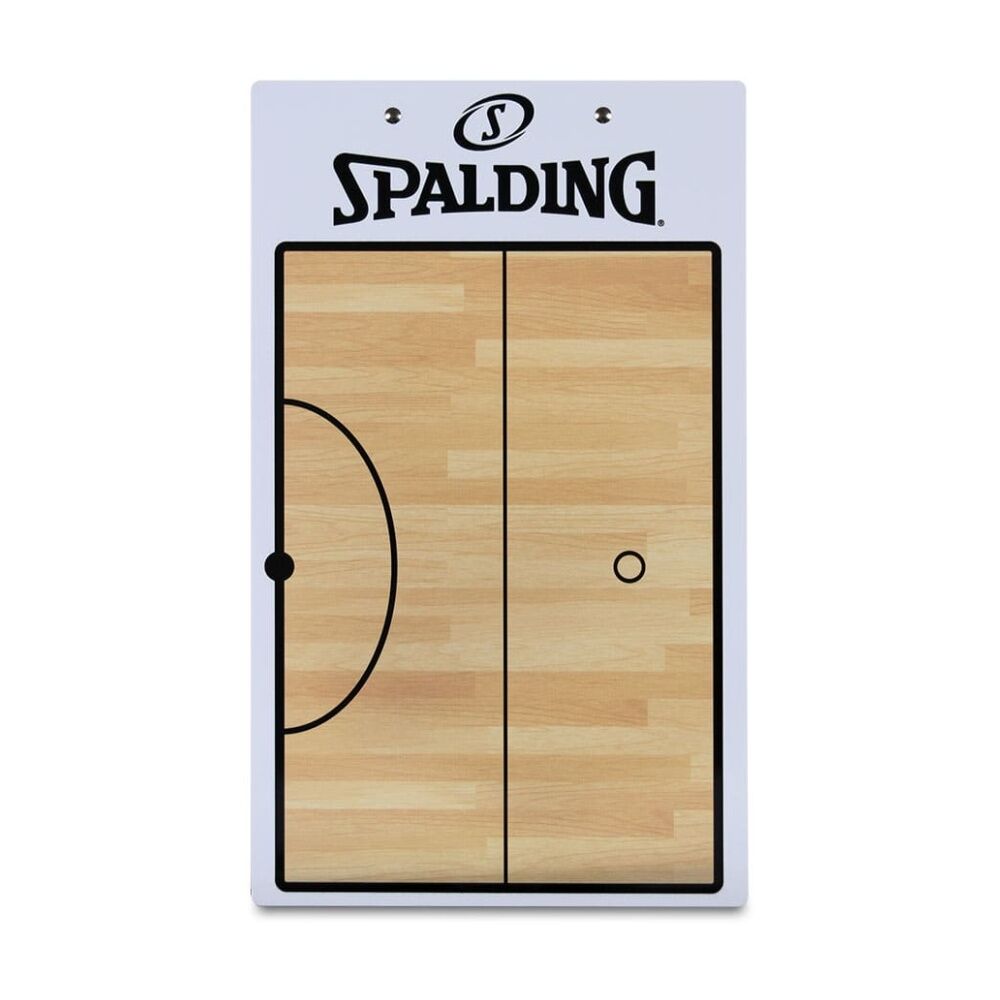 Spalding Netball Coaches Board Double Sided Half Full Court With Marker 40x24cm