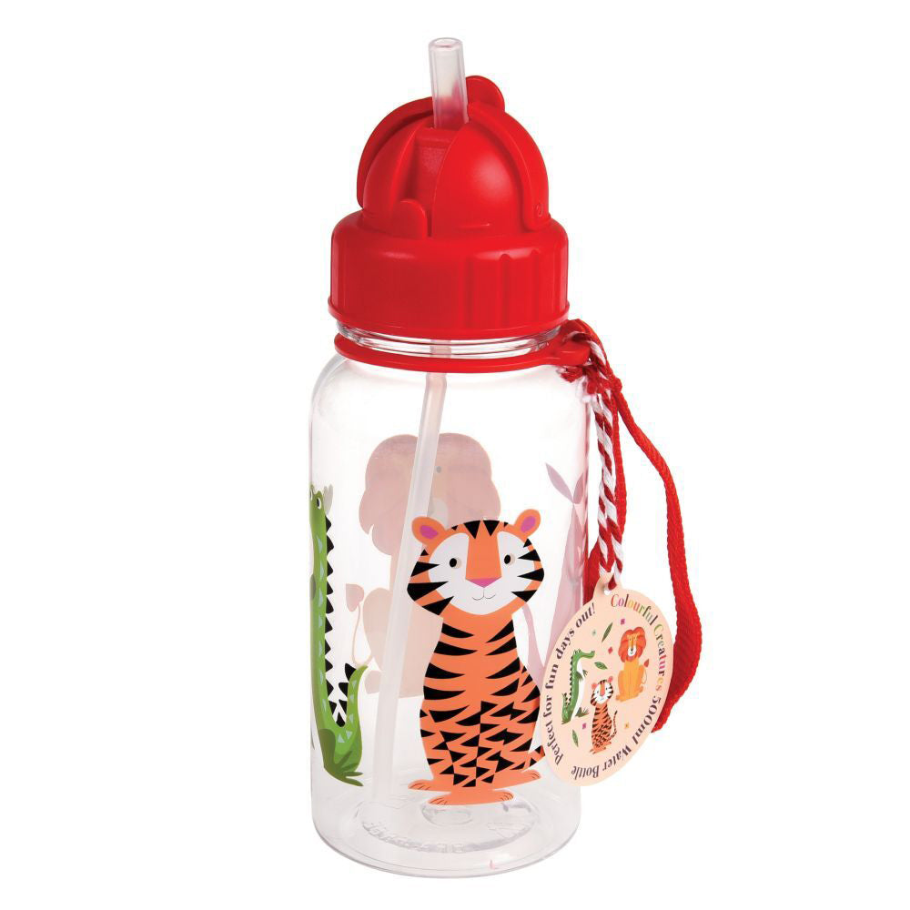Rex London Kids/Child 500ml Plastic Water Bottle Tumbler Colourful Creatures — image 2