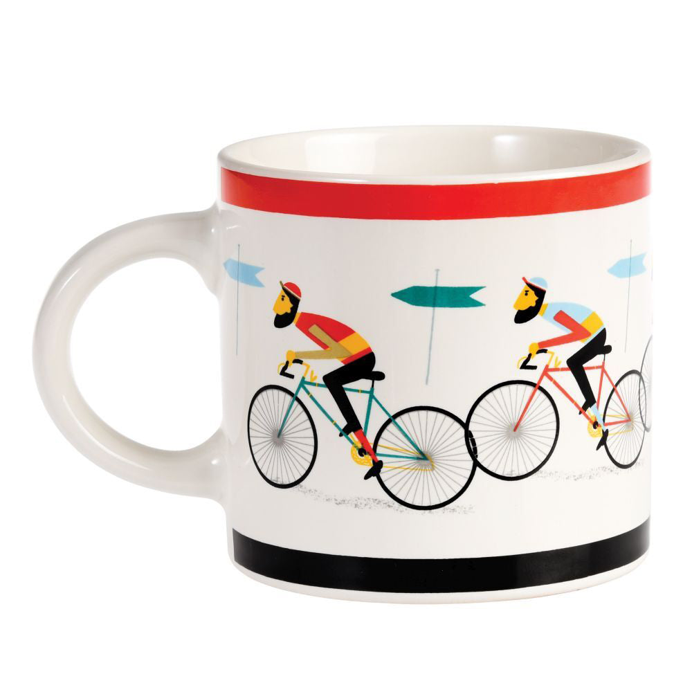 Rex London 350ml Ceramic Coffee Mug Water Drink Tea Cup w/ Handle Le Bicycle — image 2