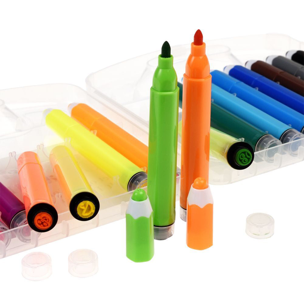 Rex London Felt Tip Stamp Pens Kids Marker Art/Craft Kit Wild Wonders (18 Pieces) — image 3