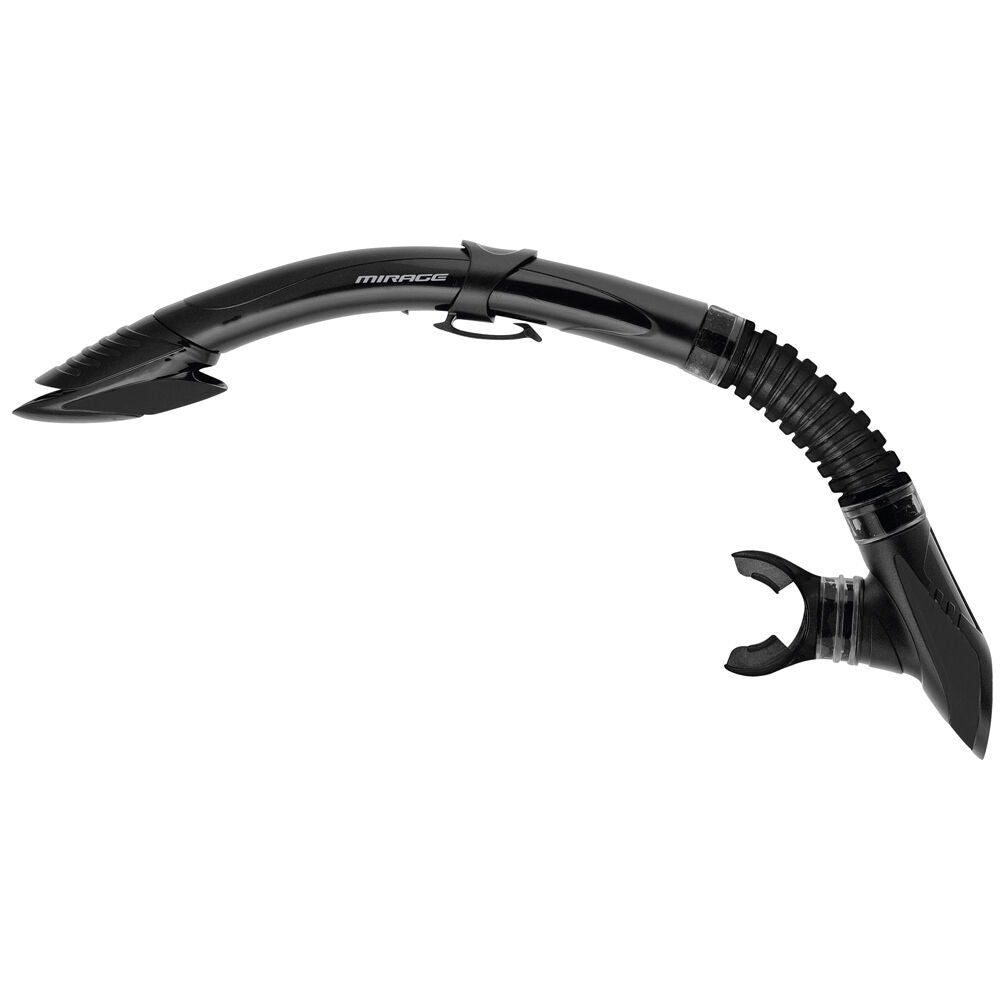 Mirage Diamond Snorkelling/Swimming Snorkel Breathing Tube Black (2 Pack) — image 2